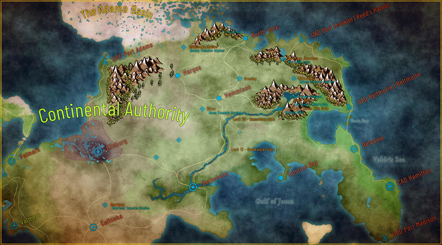 Continent of Tanith